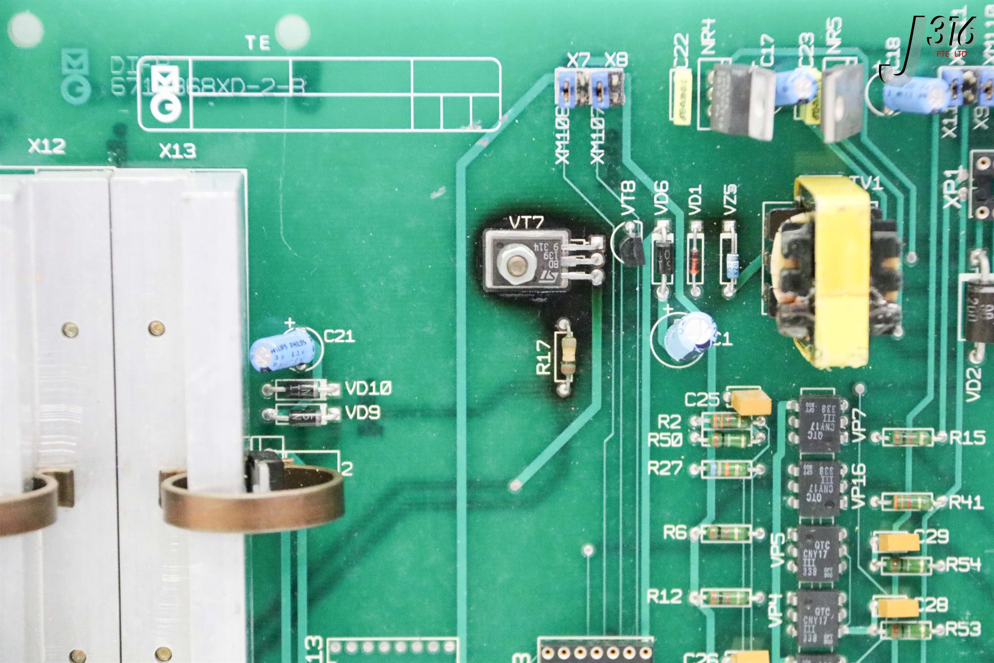 36765 MERLIN GERIN PCB ASSY, 6716868XD-1-B (PARTS) 6716868XD-2-B
